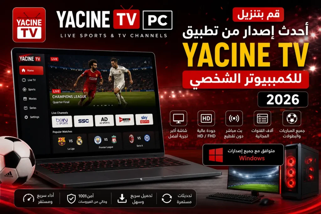 أحدث إصدار من برنامج ياسين تي في للكمبيوتر